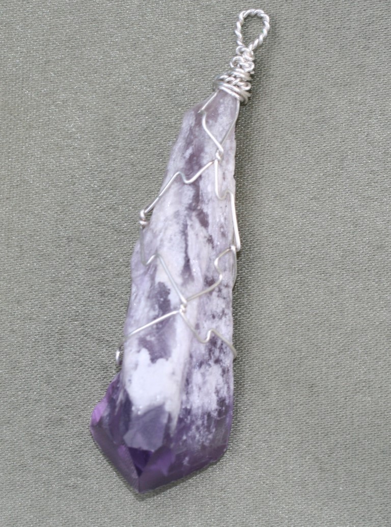 Amethyst Laser Pendant Protect helps Sobriety 5210